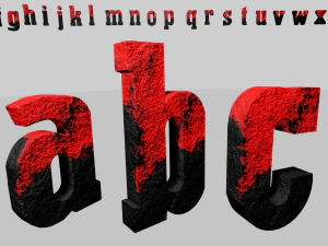 Complete Pack for 3D Alphabet Numbers 3D Model