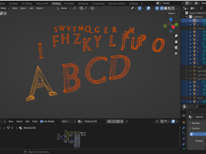 Complete Pack for 3D Alphabet Numbers 3D मॉडल