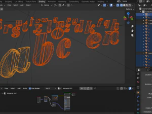 Complete Pack for 3D Alphabet Numbers 3D Model