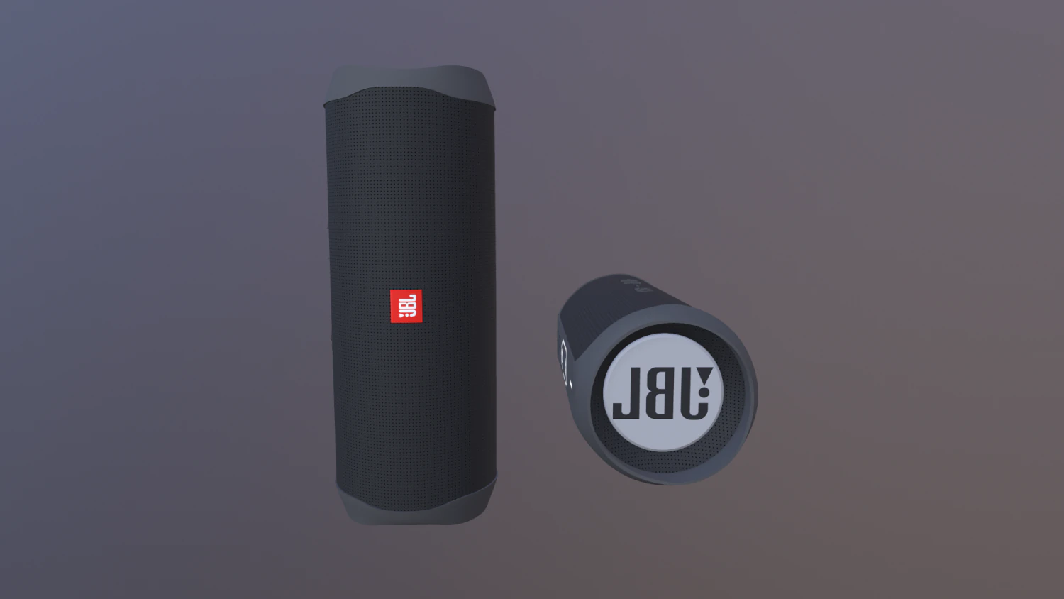 Black JBL bluetooth music column 3D Model .c4d .max .obj .3ds .fbx .stl .blend
