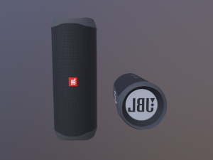 Black JBL bluetooth music column 3D Model
