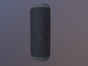 Black JBL bluetooth music column Model 3D