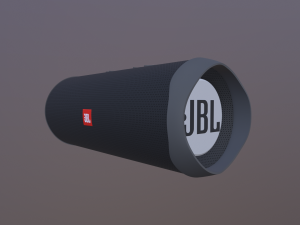 Black JBL bluetooth music column Model 3D