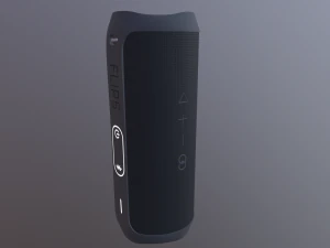 Black JBL bluetooth music column 3D Model
