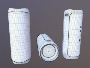 Black JBL bluetooth music column 3D Model