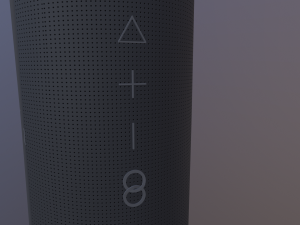 Black JBL bluetooth music column Model 3D