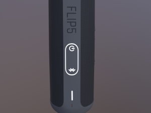 Black JBL bluetooth music column Model 3D