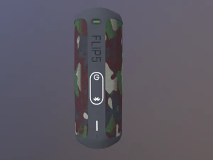 Black JBL bluetooth music column 3D Model