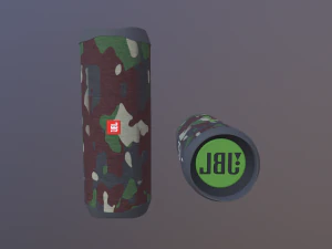 Black JBL bluetooth music column 3D Model