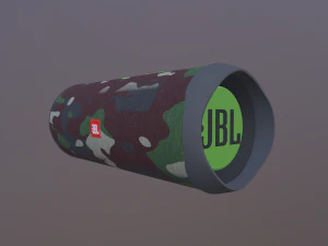 Black JBL bluetooth music column 3D Model
