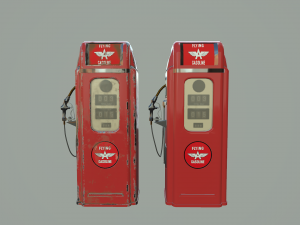 Gas pump Old-New 3D Модель