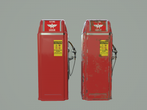 Gas pump Old-New 3D Модель
