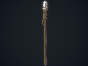 Fantasy staff 3Dモデル