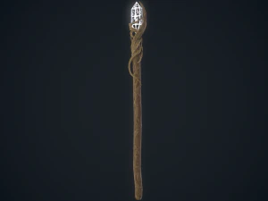 Fantasy staff 3D Model