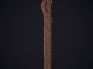 Fantasy staff 3Dモデル