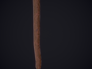Fantasy staff 3Dモデル
