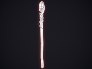 Fantasy staff 3Dモデル