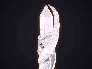Fantasy staff 3D Model