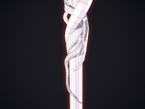 Fantasy staff 3Dモデル