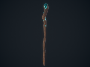 Fantasy staff 3D Model