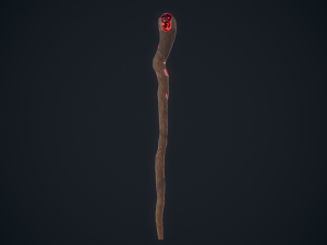 Fantasy staff 3D 模型