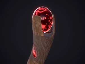 Fantasy staff 3D Model