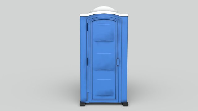 Biotoilet 3D 模型 .c4d .max .obj .3ds .fbx .stl .blend 