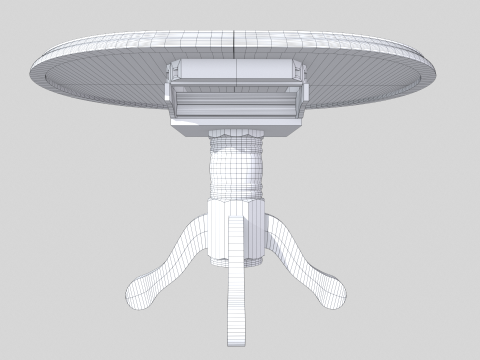 Antique table 3Dモデル