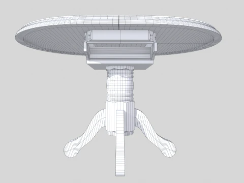 Antique table 3D Model