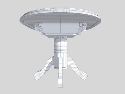 Antique table 3D Model