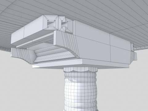 Antique table 3Dモデル