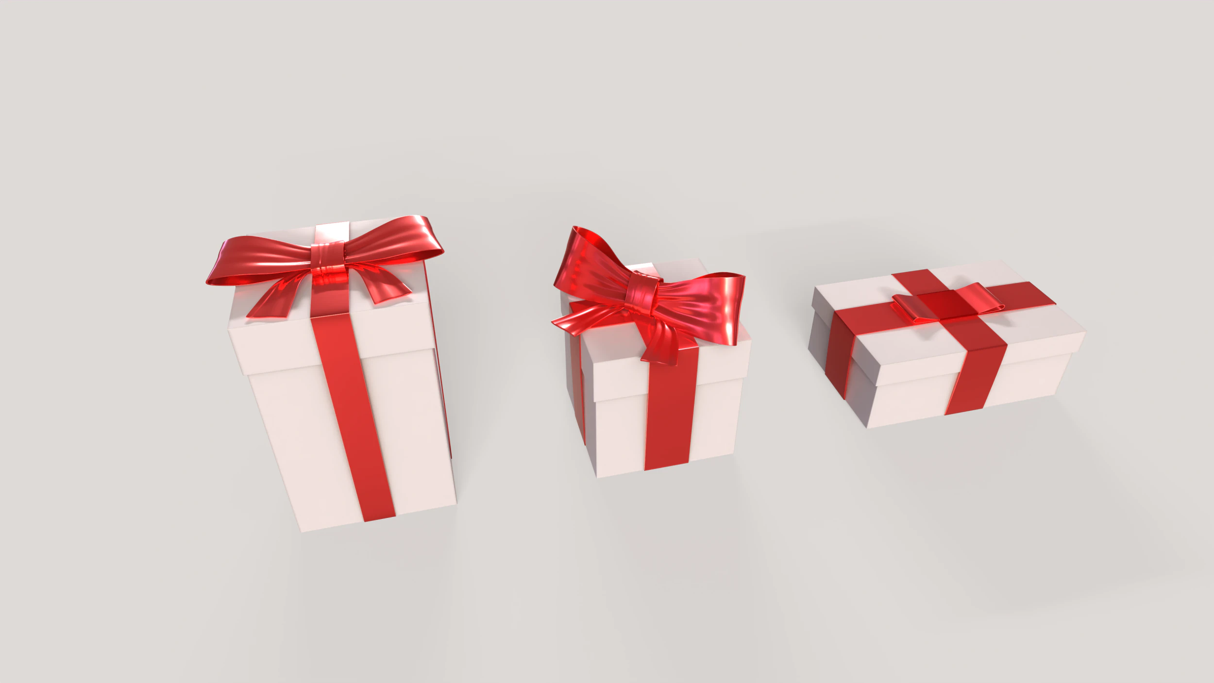 Realistic Gift-Boxes 3D Model .c4d .max .obj .3ds .fbx .stl .blend 