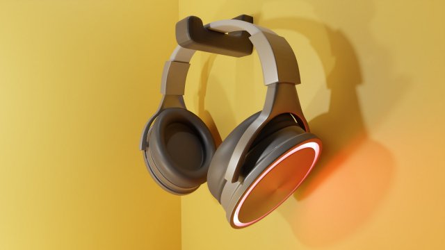 Headphone 3D 模型 .c4d .max .obj .3ds .fbx .stl .blend 