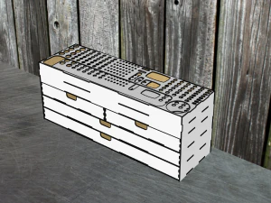 Desktop organizer for hand tools 3D Model