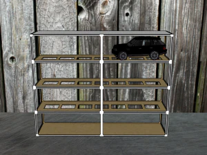 A shelf for car models on a scale of 1-24 1-25 3D Model