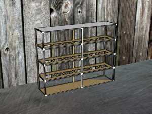 A shelf for car models on a scale of 1-24 1-25 Model 3D