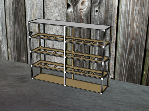 A shelf for car models on a scale of 1-24 1-25 Model 3D