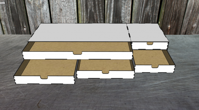 Desktop organizer Model 3D .c4d .max .obj .3ds .fbx .stl .blend 
