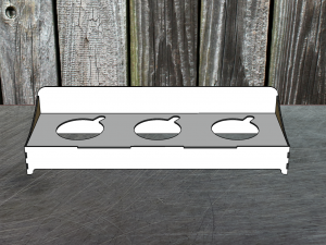 Cat feeder with 3 bowls Modelo 3D