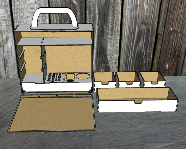A portable hobby case is an ideal option Modelo 3D .c4d .max .obj .3ds .fbx .stl .blend 