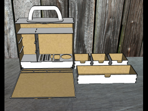 A portable hobby case is an ideal option Modèle 3D