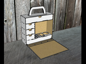 A portable hobby case is an ideal option Modelo 3D