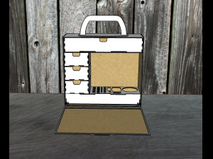 A portable hobby case is an ideal option Modelo 3D