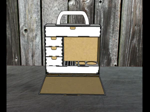 A portable hobby case is an ideal option 3D Model