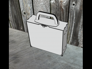 A portable hobby case is an ideal option Modelo 3D