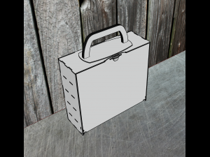 A portable hobby case is an ideal option Modelo 3D