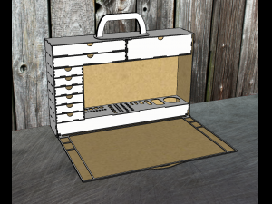 A portable hobby case Model 3D