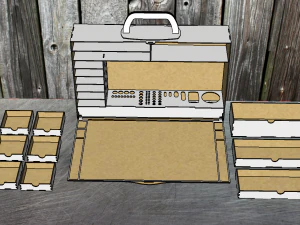 A portable hobby case 3D Model