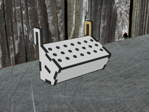 Small organizer for storing model drills Model 3D