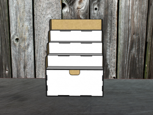Desktop organizer for storing model chemistry 3Dモデル